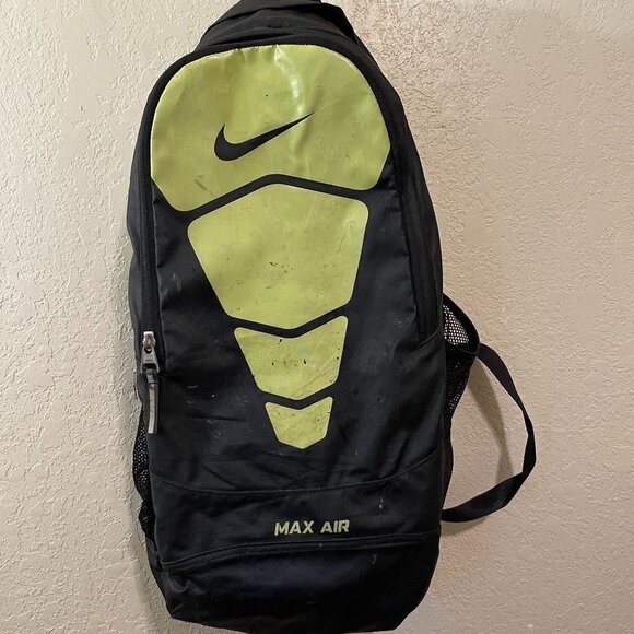 Nike Other - Nike Max Air Neon Green and Black Backpack